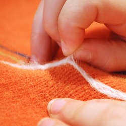 Pull your fibers to make sure they are not loose.